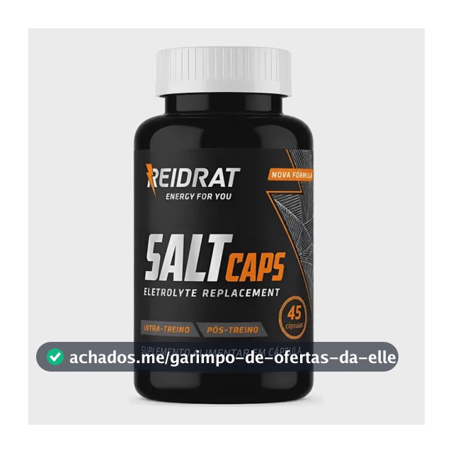 Salt Cápsulas Pote Com 45 Und. Cápsula De Sal Reidrat Natural