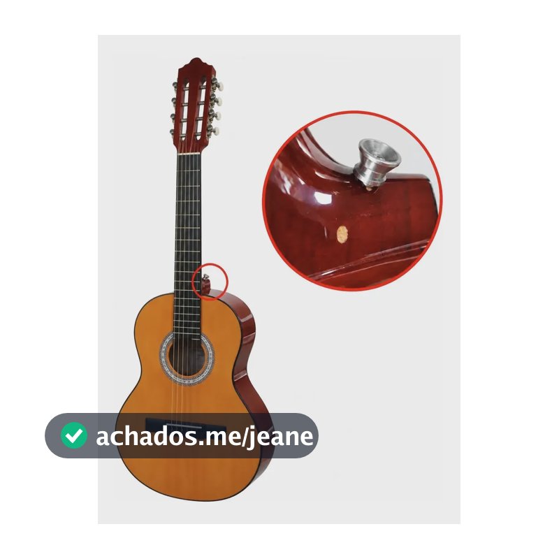 Viola Caipira Acústica Giannini Vs-14 N Natural Com Avaria Preto