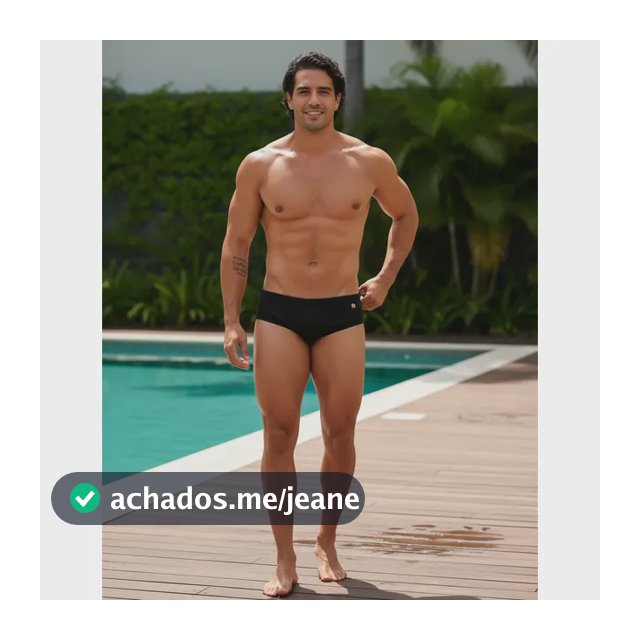 Sunga Cavada Slim Preto Canelado