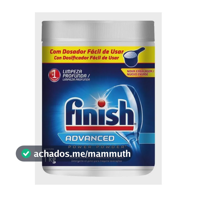 Detergente Para Lava Louças Em Pó Finish Power Powder