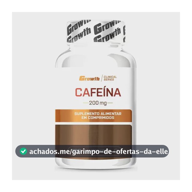 Cafeína 200mg 120 Comprimidos Growth Supplements