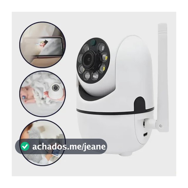 Câmera Pet Babá Eletrônica Fullhd Com App Visão Noturna 1 220v