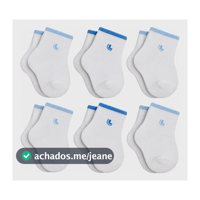 Meia Bebe Meia Lupo Infantil Kit 6 Pares Original Lupo Sortido1 16 A 23