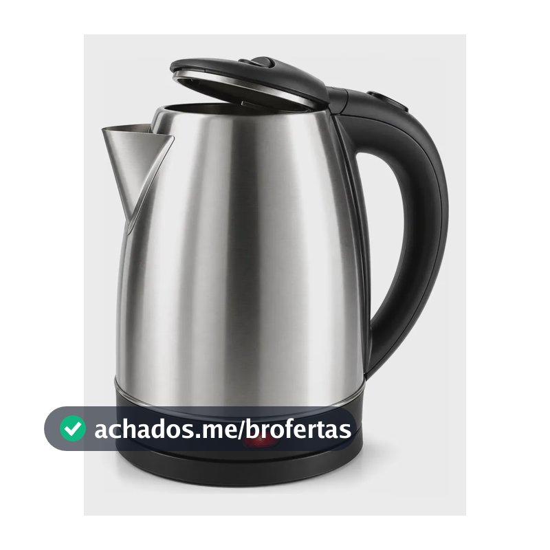 Chaleira Elétrica Inox 1000w Desligamento Automático Prata 127v