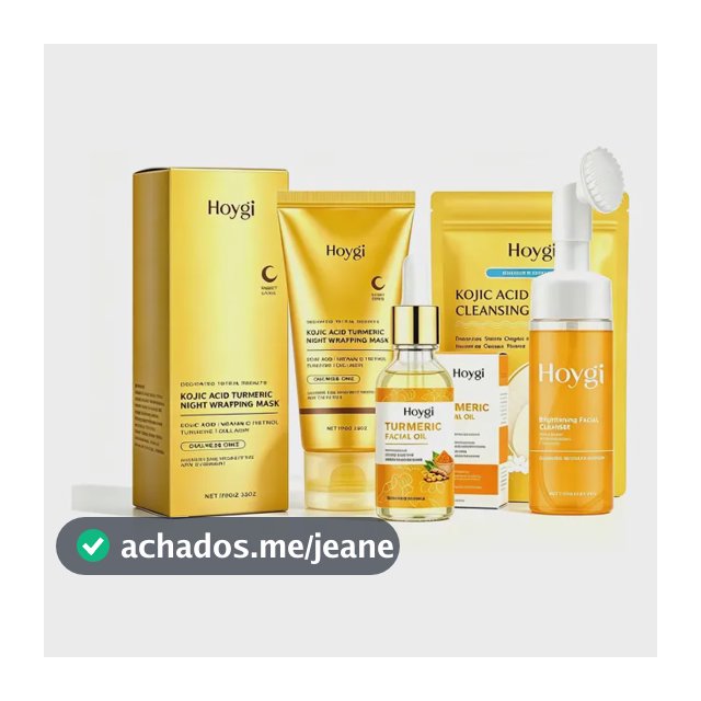 Kit Cuidado Facial Cúcuma Hidratante Clareador