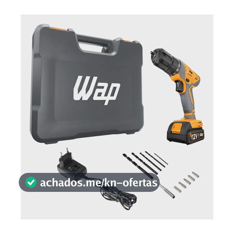 Parafusadeira e Furadeira WF12K3.2 Bateria 12V WAP