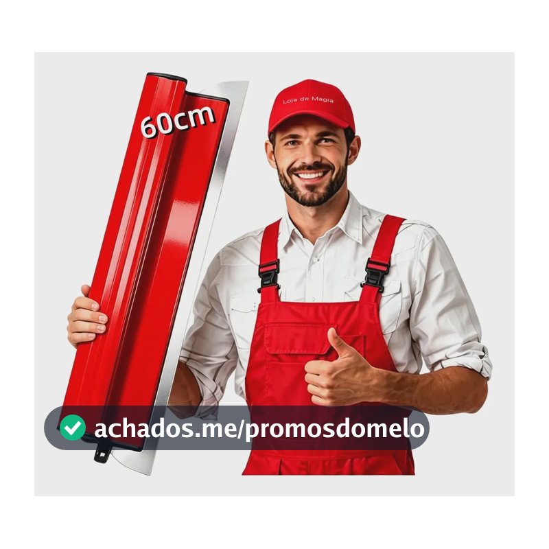 Desempenadeira Aço Inox 60cm Para Passar Massa Corrida