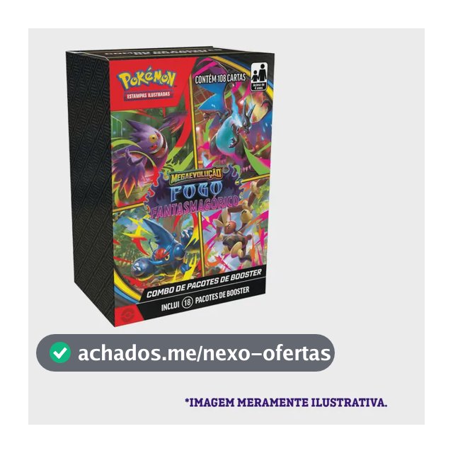 Combo De Booster Pokémon Me02 Fogo Fantasmagórico Pokémon