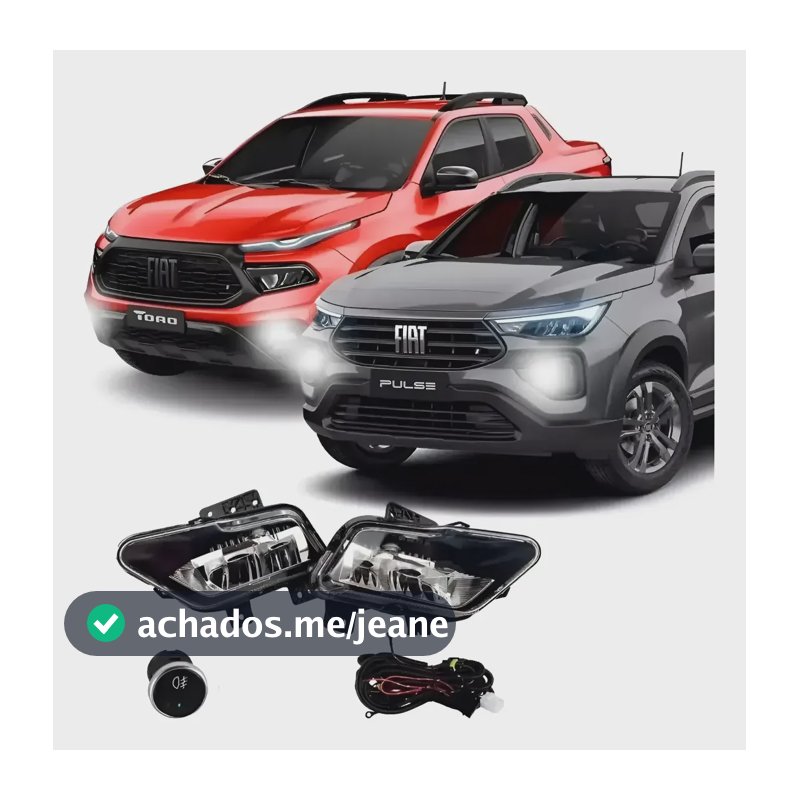 Kit Farol Milha Toro Pulse De 21 A 26 Full Led Botão Touch