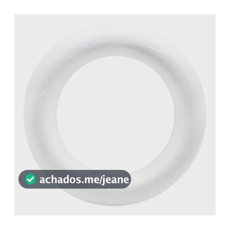 Guirlanda Styroform R.4005 Isopor 33cm Branco Decoração Natal Porta