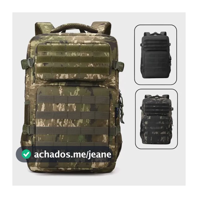 Mochila Tática Militar Impermeável 30 Litros Super Reforçada