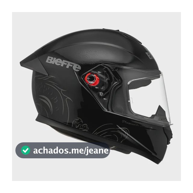 Capacete Moto Fechado Bieffe B12 Imperium Preto / Dourado