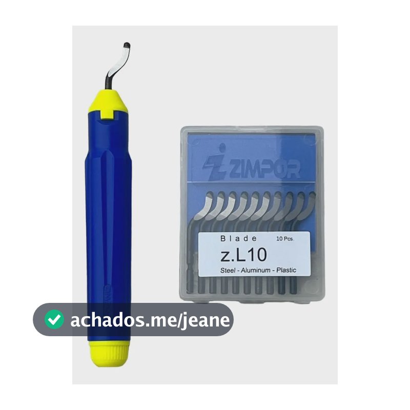 Escareador Manual Zimpor HSS e Cobalto c/ 10 Lâminas Extras
