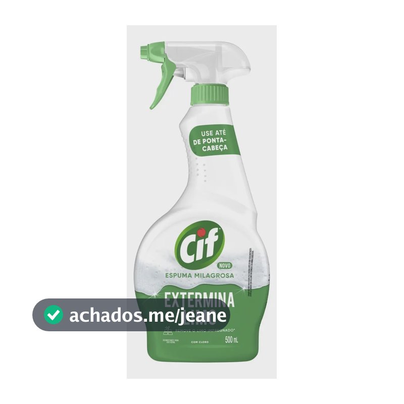 Desinfetante Tira Limo com Cloro Cif Espuma Milagrosa 500ml