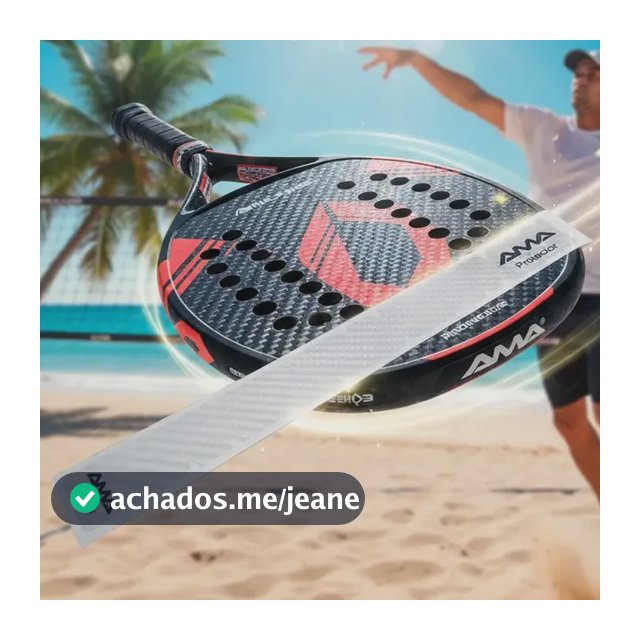 Fita Protetora Para Cabeça De Raquete Beach Tennis Ama Sport Transparente
