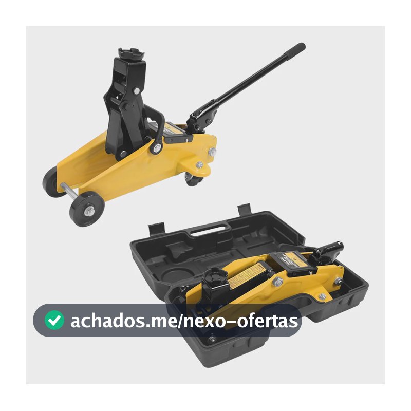 Macaco Hidraulico Jacare 2 Toneladas Jacarezinho Com Maleta