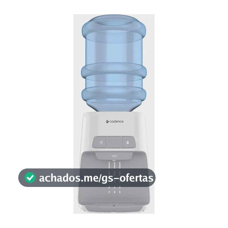 Bebedouro de mesa Cadence gela água refrigerado elétrico galão aguô BEB110 branco