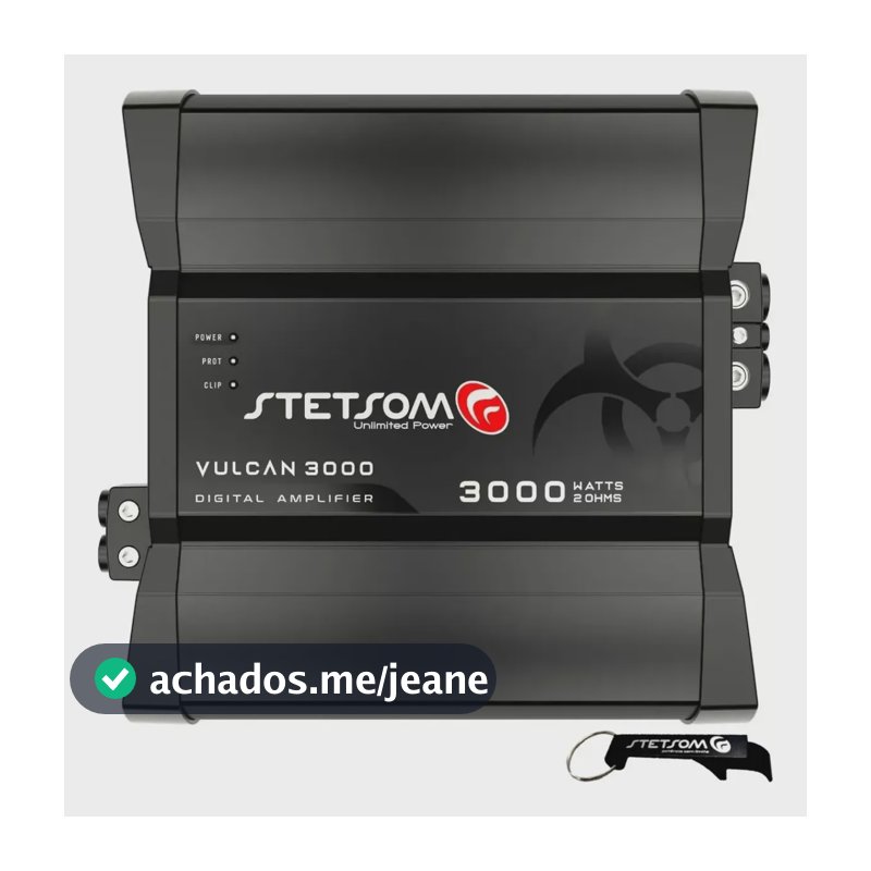 Modulo Stetsom Vulcan 3000 2 Ohm Amplificador 3000w Promoção