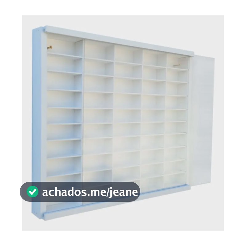 Estante Para 50 Nichos E Com Tampa Em Acrilico Branco