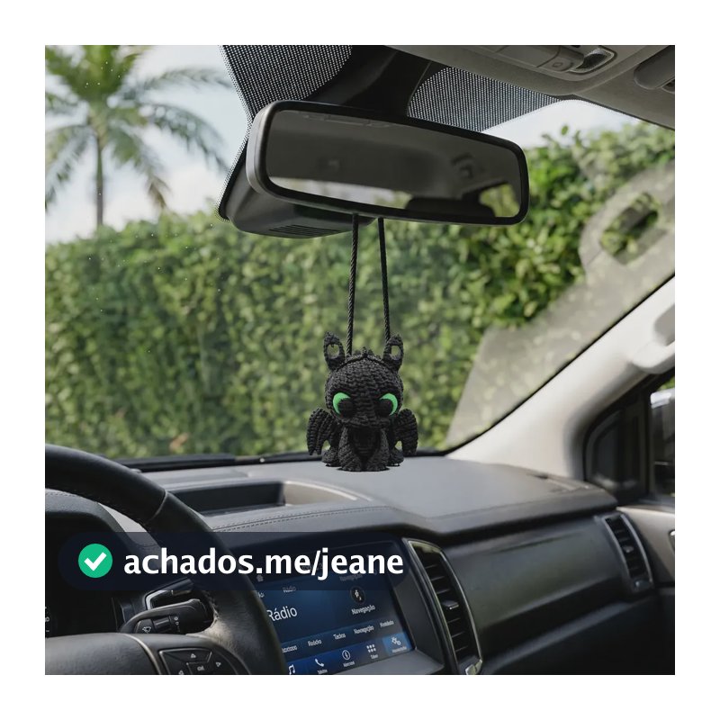 Cheirinho Carro Aromatizador Difusor Perfume Acessorio Preto Dragao Banguela Saida Ar Carro Novo E Fresco
