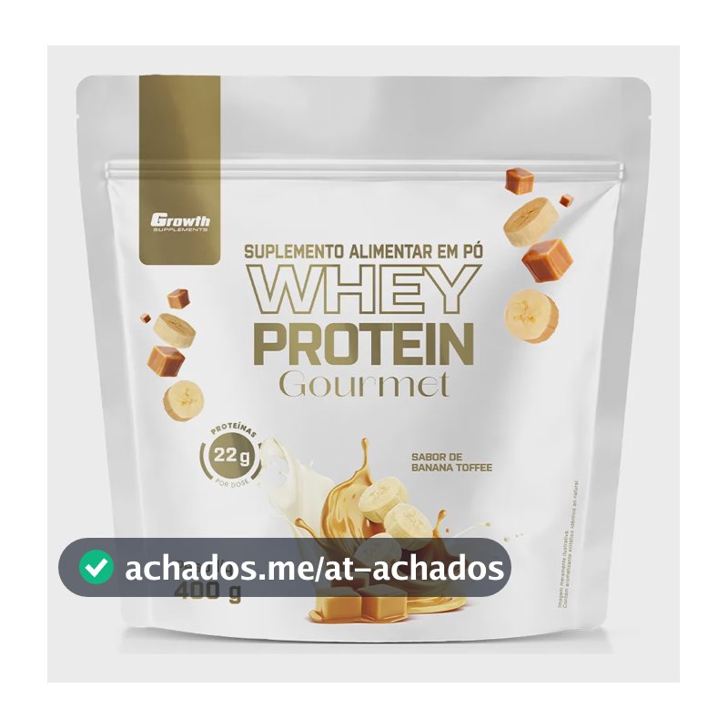 Whey Protein Gourmet 400g Growth Supplements - Banana Toffee Banana Toffee