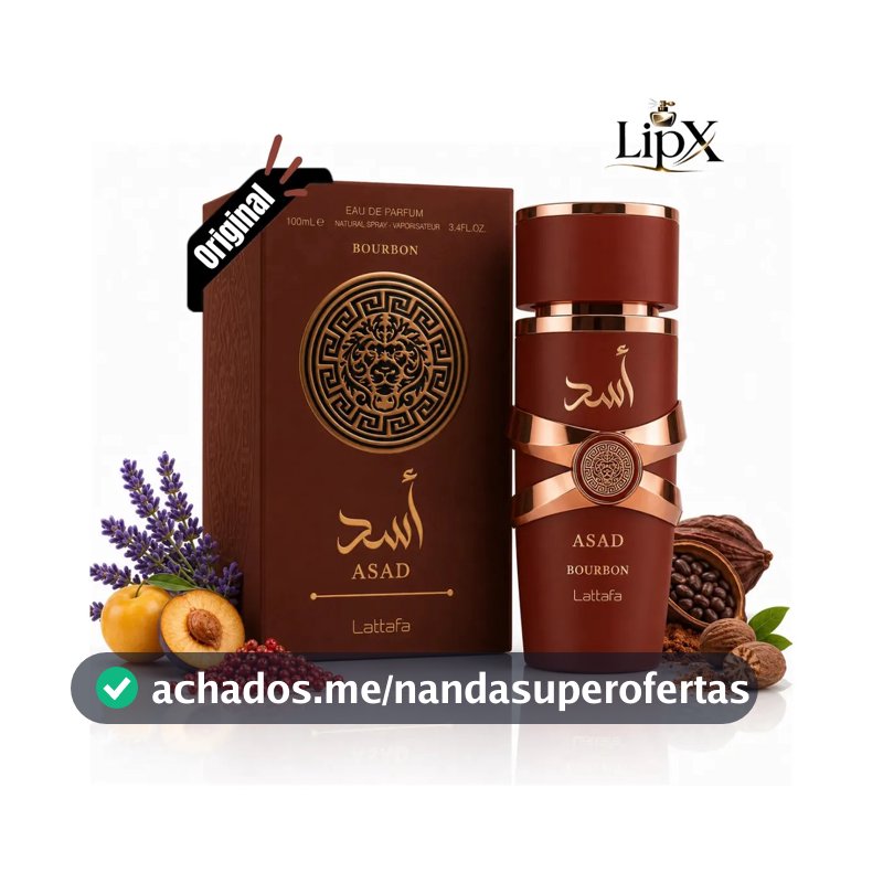 Perfume Árabe Asad Bourbon 100ml Lipx