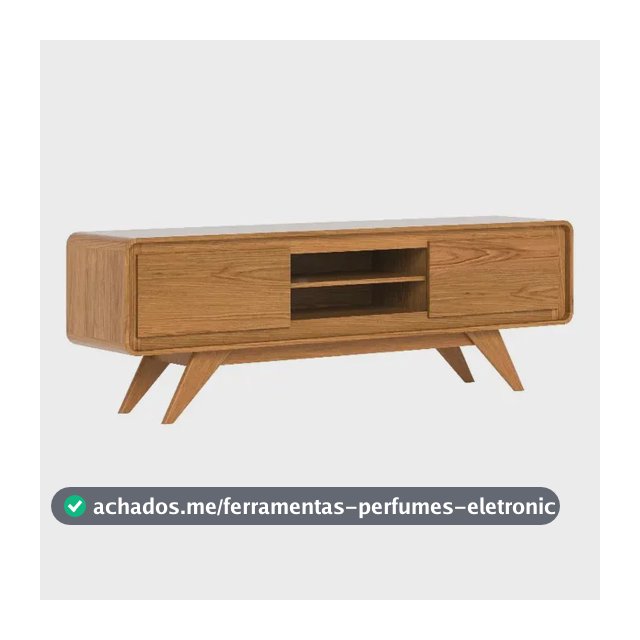 Rack Channel 1,50 De Largura Para Sala Tv Off White E Nature Nature