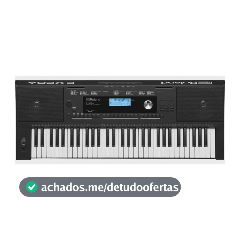 Teclado Roland Ex-20a Preto 61 Teclas Arranjador