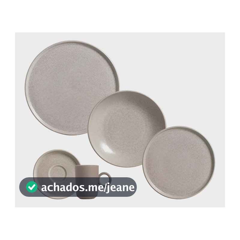 Aparelho De Jantar 20 Peças Basic Sandy- Porto Brasil