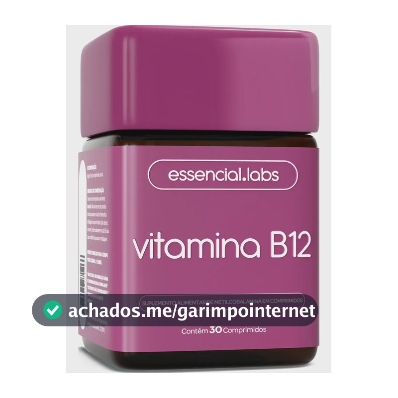 VITAMINA B12 Metilcobalamina - Fórmula com Máxima Pureza e Concentração - 30 Doses