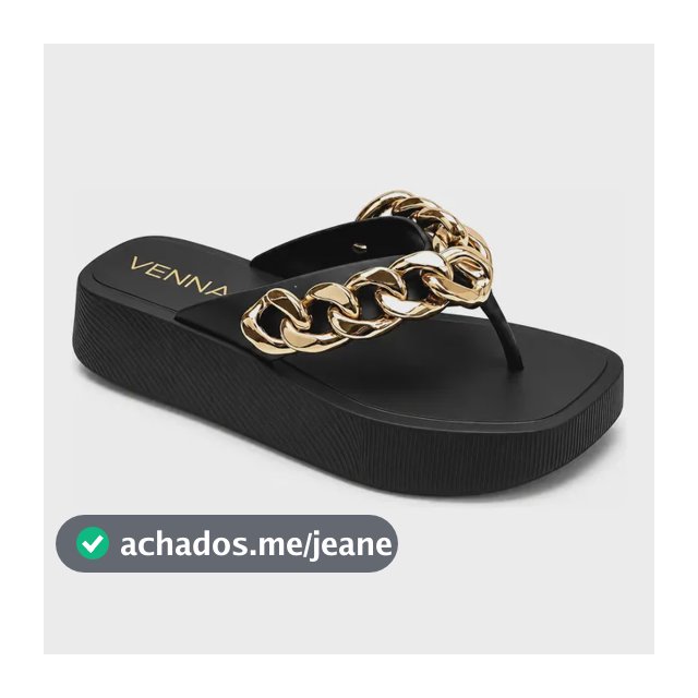 Papete Corrente Luxo Confortável Chinelo Blogueiras Feminina