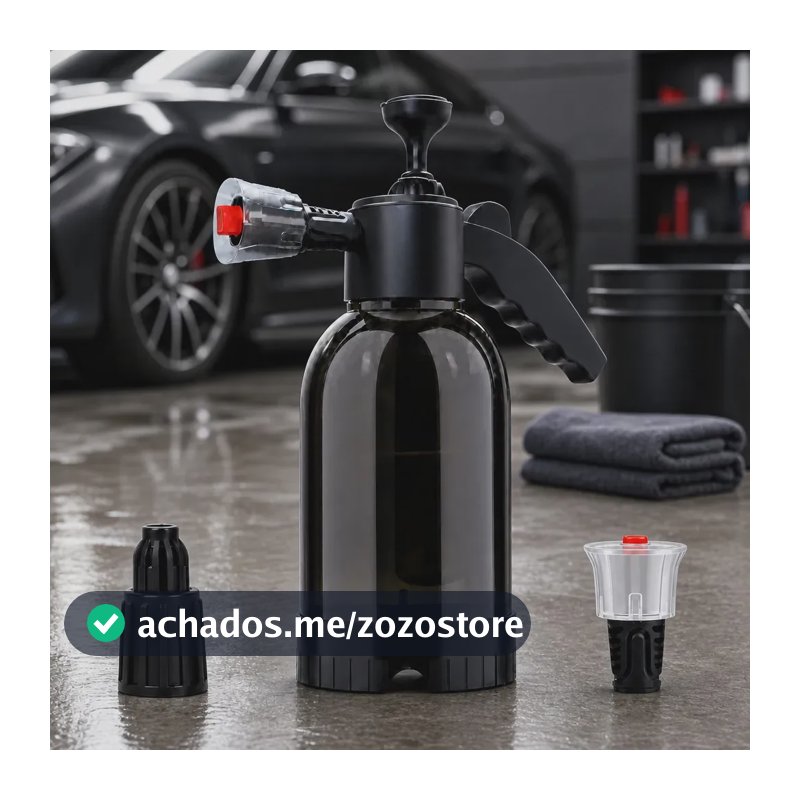Pulverizador Manual Snow Foam 2L com 2 Bicos, Espumador de Pressão, Carro, Moto, Bicicleta, Rodas, Casa e Jardim Hardline