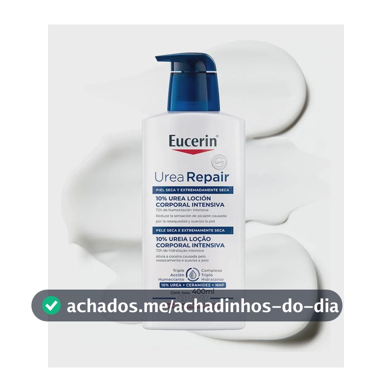 EUCERIN Urea Repair Loção Corporal Intensiva 400ml, Hidratação Intensiva, Pele Seca