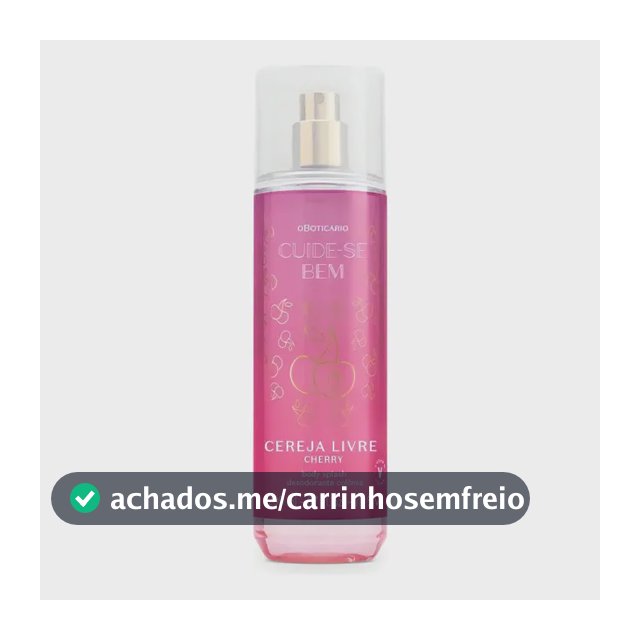 O Boticário Cuide-se Bem Cereja Livre Body Splash 200ml