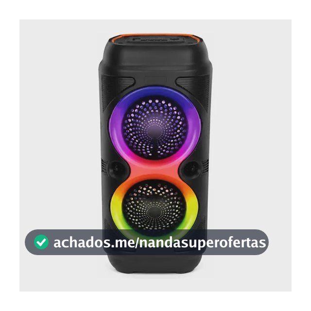 Caixa De Som Bluetooth Portátil Alta Potência Som Forte Black