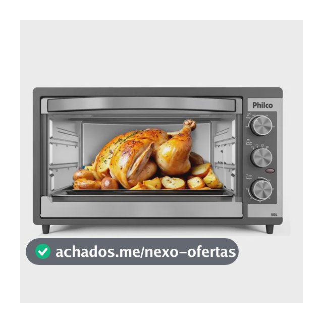 Forno Elétrico Philco 50L Dupla Resistência PFE52P