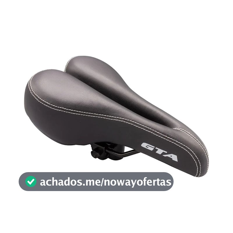 Banco Selim Vazado Gta Preto Bike Mtb Confortável