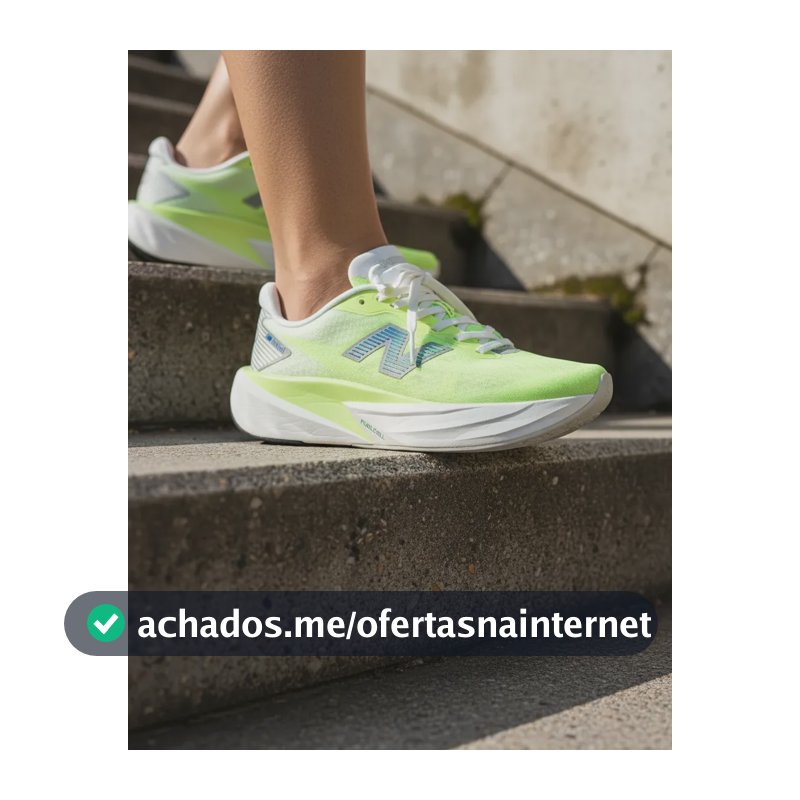 Tênis New Balance Fuelcell Rebel V5 Original Performance Verde Neon 38 Br