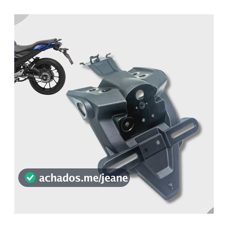 Suporte Placa Yamaha Fz15 Fazer 150 2023 2024 2025 Traseiro