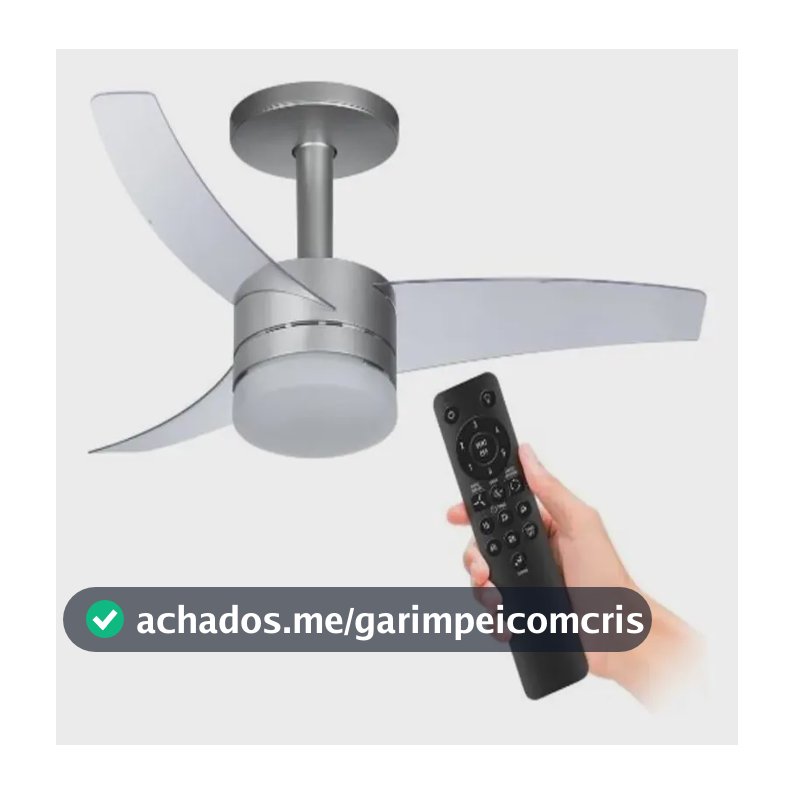 Ventilador De Teto Arno Ultimate Prata Vx15