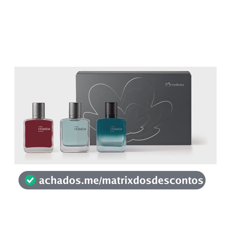 Coleção Especial Miniaturas De Natura Homem 3un 25ml