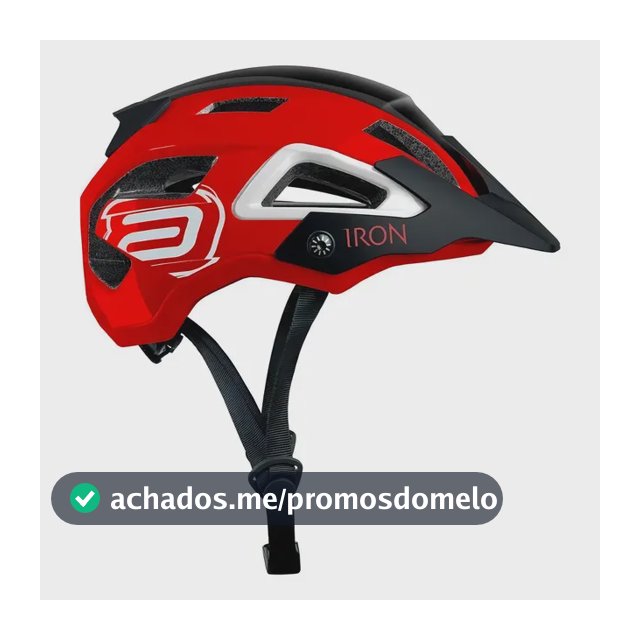 Capacete Asw Bike Iron Cor Preto/Vermelho Tamanho P/M
