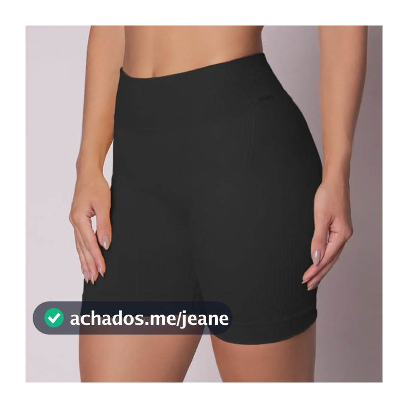 Short Academia Feminino Poliamida Selene Zero Transparência Preta Short Fitness Short Esportivo Short Legging Short Selene Short Poliamida Shortinho Gg Short Zero Transparência
