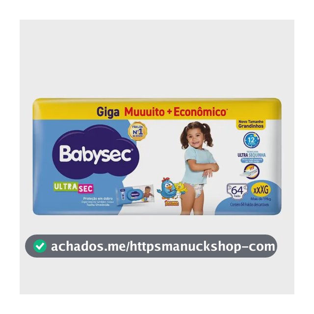 Fralda Babysec Ultra Giga Xxxg 64 Unidades