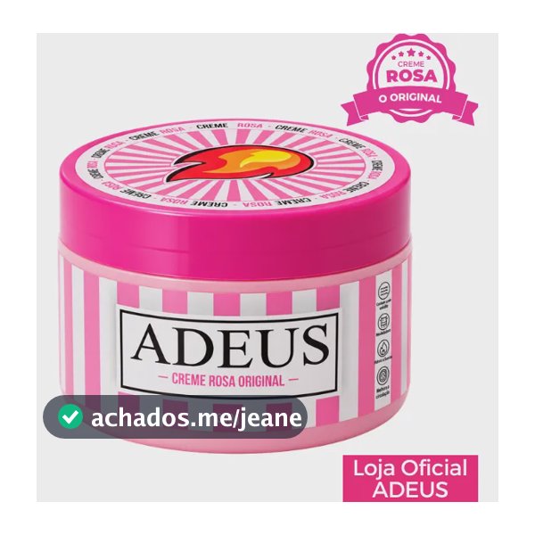 Creme Rosa Adeus Original Intensivo Para Pele - 300g Amêndoas