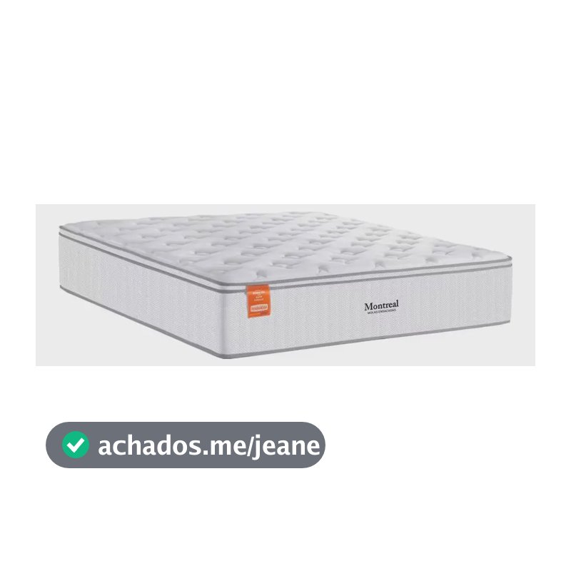 Colchão De Casal Inducol Montreal Europillow 28x138x188cm - Branco