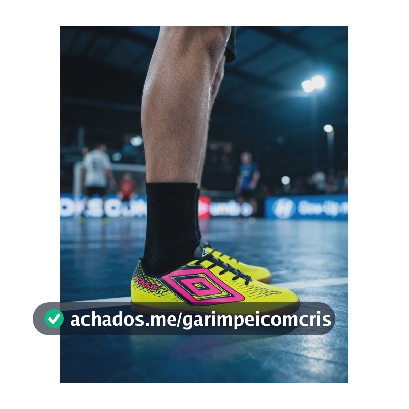Chuteira Futsal Umbro Fast Ii Futebol Quadra Salão Sintética Limão/preto/rosa Flúor 43