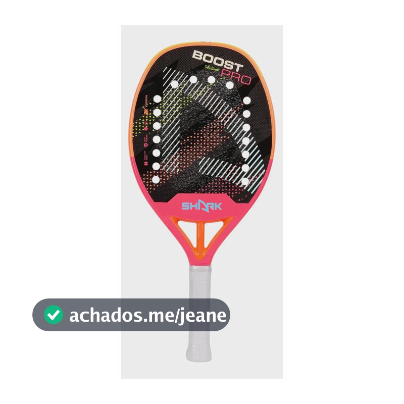 Raquete De Beach Tennis Shark Boost Pro Sofia Cimatti 2025 Cor Rosa