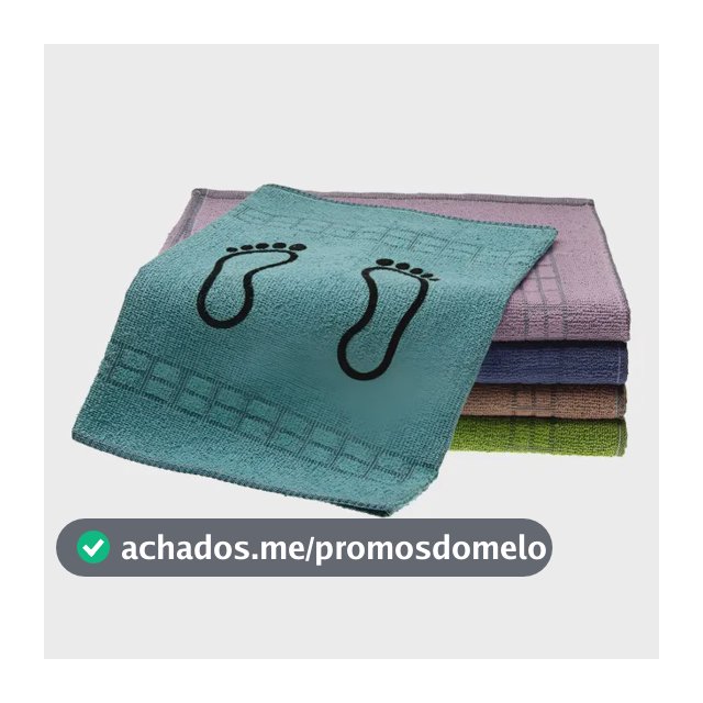 Jogo 10 Toalha Piso Pezinho Chão Tapete Atacado - Confort Cor Sortidos