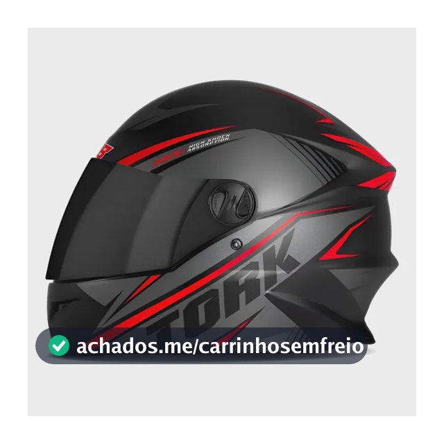 Capacete Moto Pro Tork Fechado Viseira Fumê Street Promoção